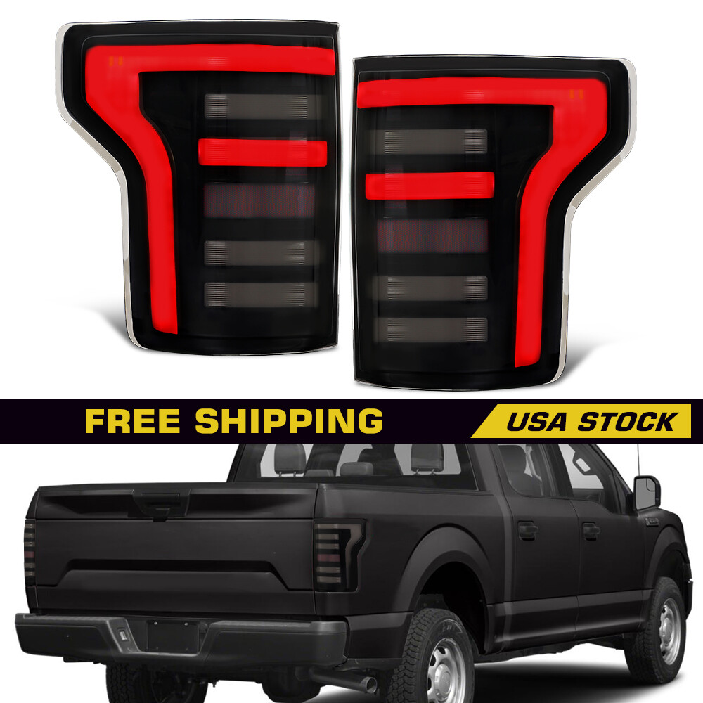 For 2015-2020 Ford F150 F-150 Pickup FULL LED Tail Lights Brake Lamps Left Right