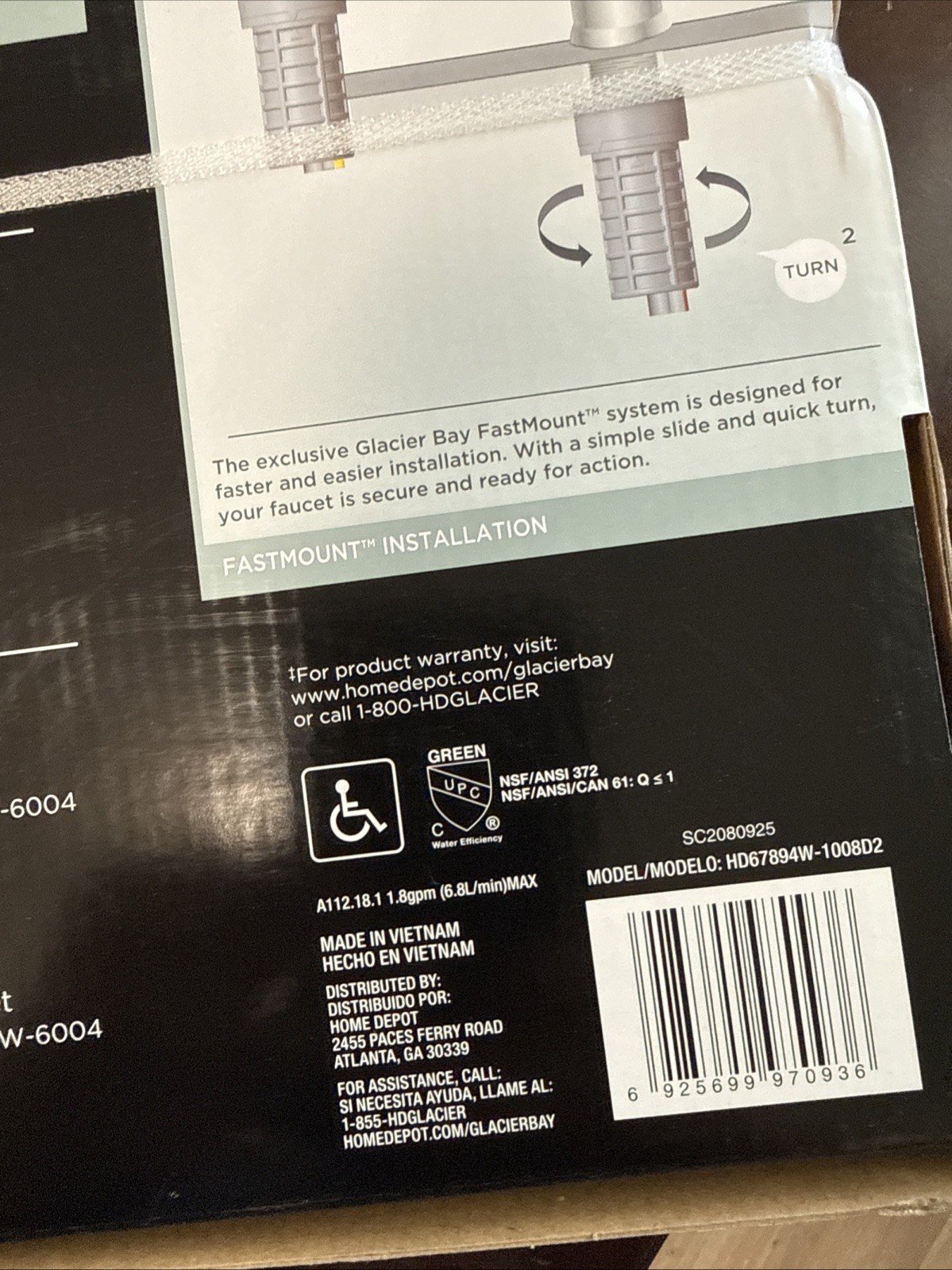 kitchen faucet , New, Glacier Bay, Stainless Steel