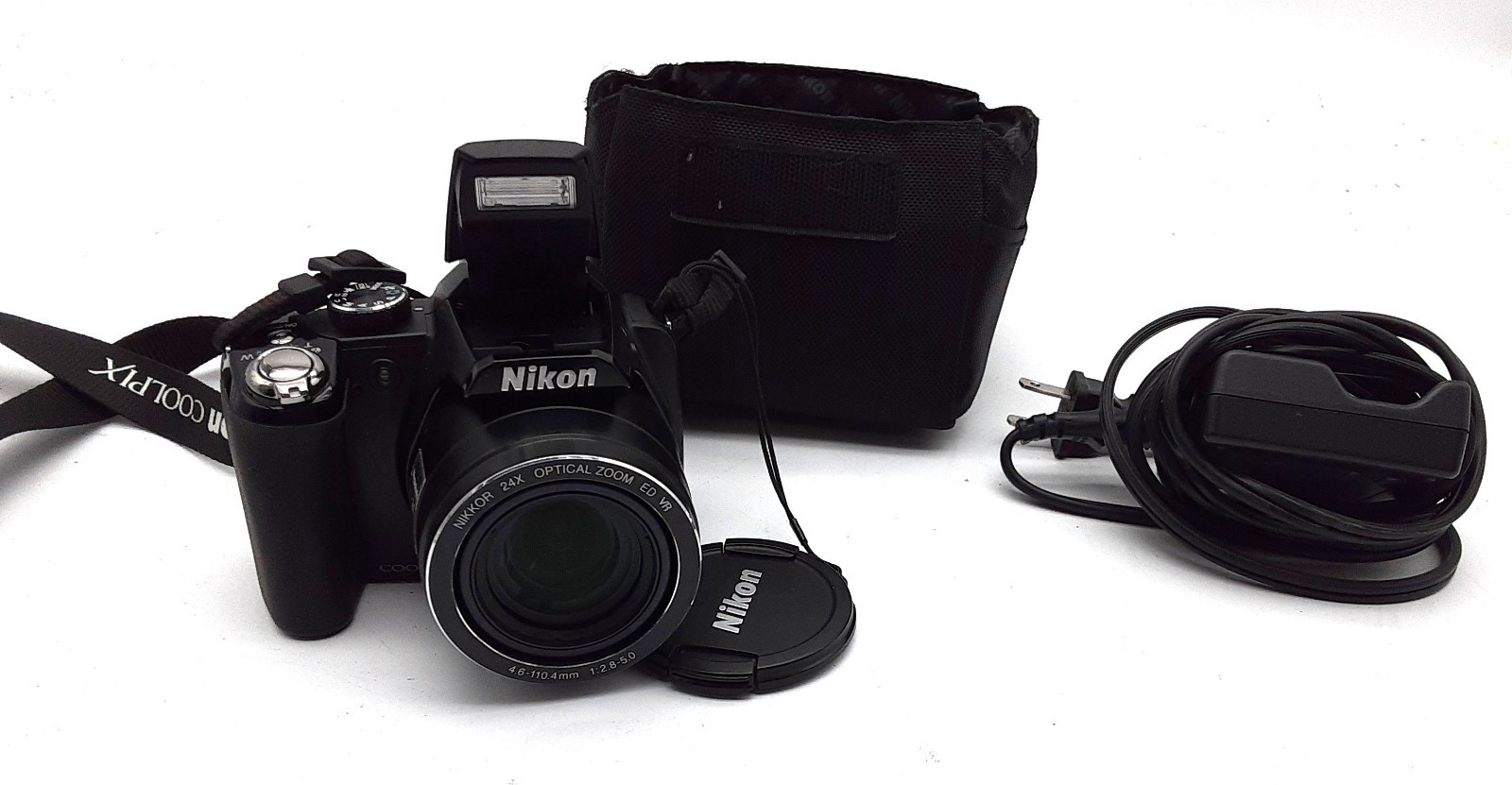 Nikon Coolpix P90 Digital Camera 24x Zoom Flip Up LCD | Case & Charger Included