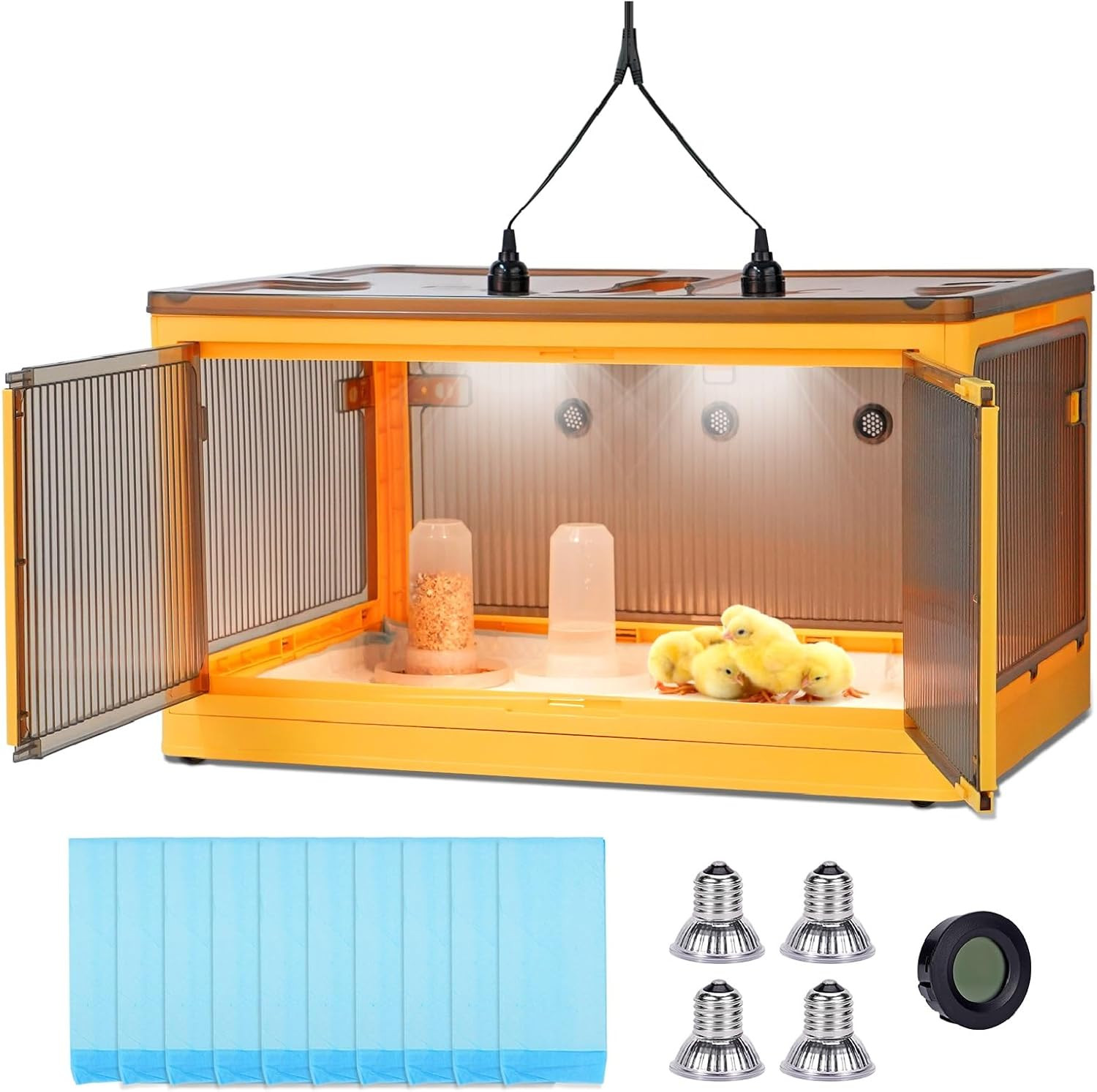 Large Chicken Brooder Box for Up to 30 Chicks, Ducks, and More!
