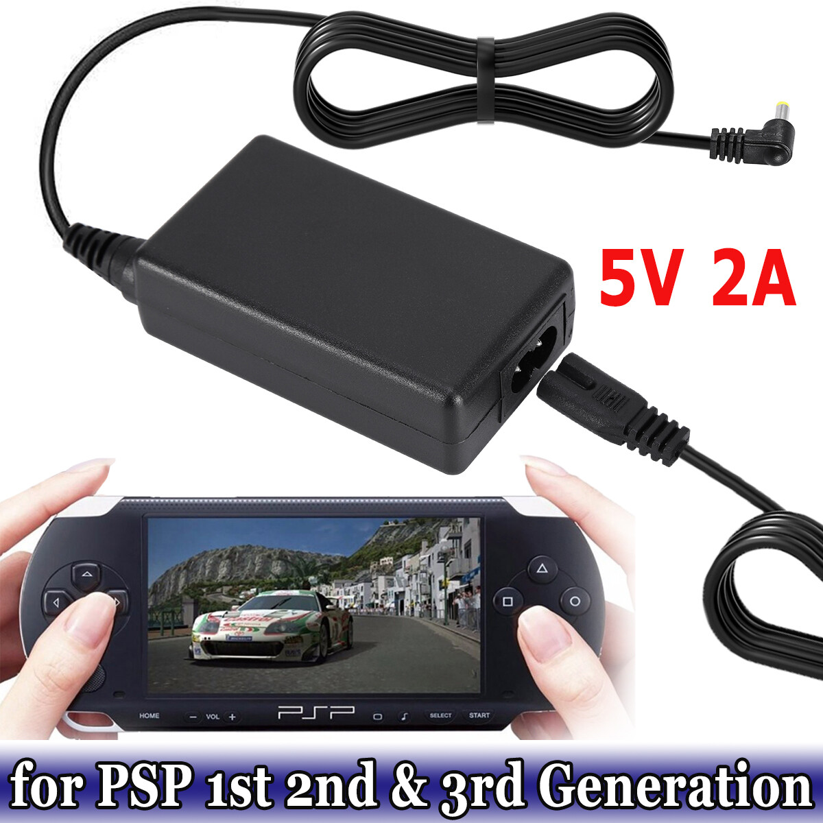 USB Charging Power Cable Lead Charger for Sony PSP 1000 2000 3000 1st 2nd Gen