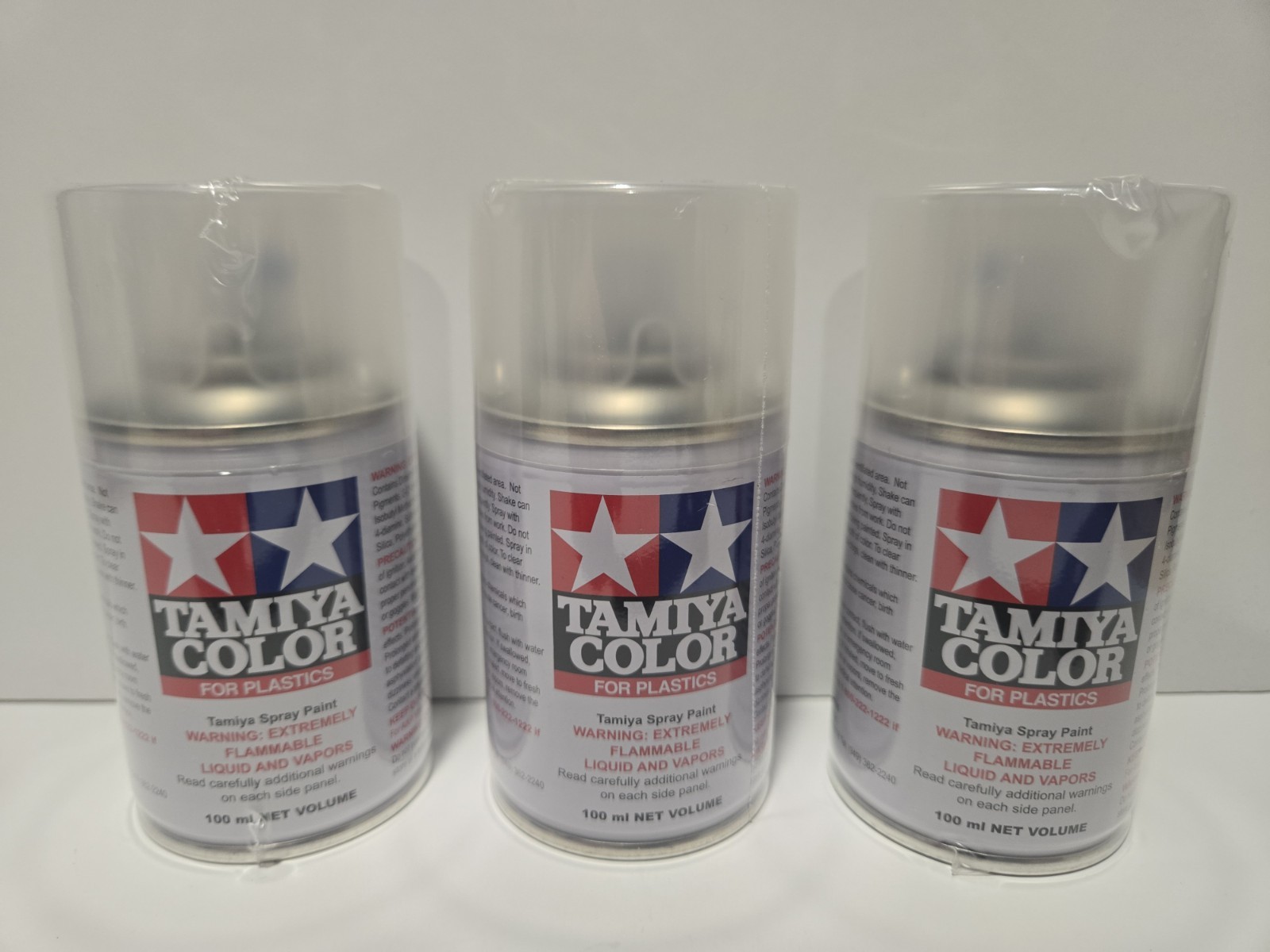 3 PACK Tamiya TS-79  TS79 Semi Gloss Clear Spray Lacquer Paint 85079