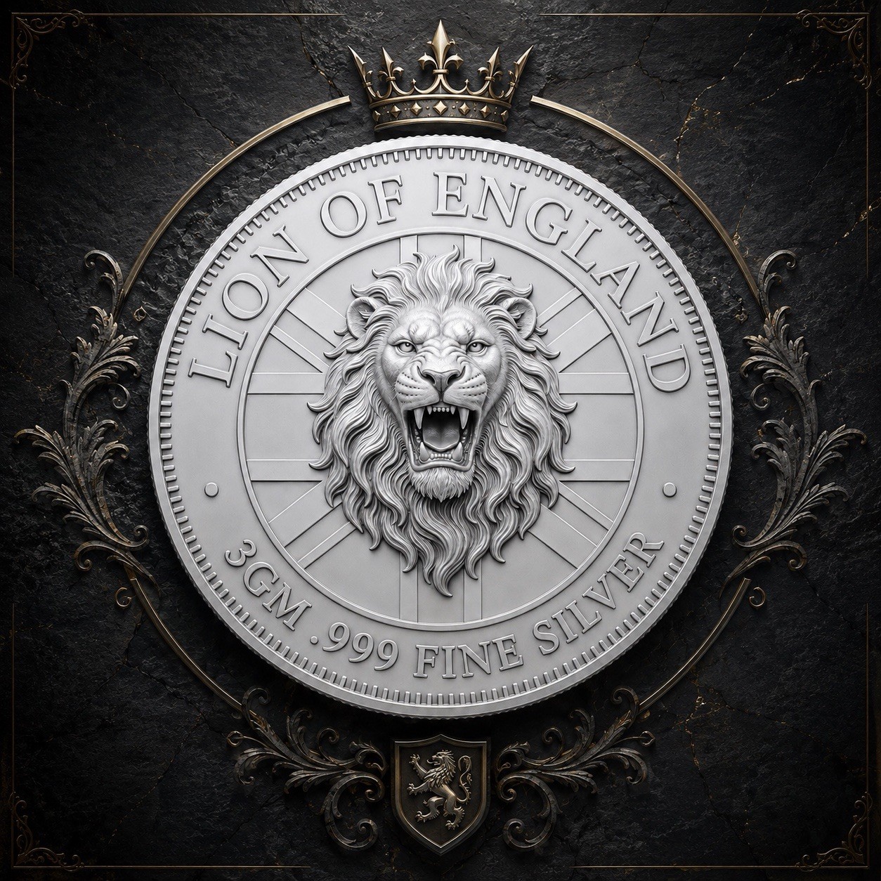 Queen's Beast Lion of England 3g Silver Round Coin - PRE-ORDER November 2026
