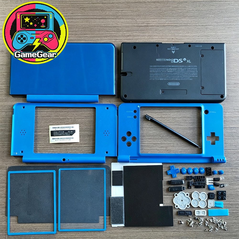 Housing Shell for Nintendo DSi XL Lens Shell Tools Screen Replacement Blue