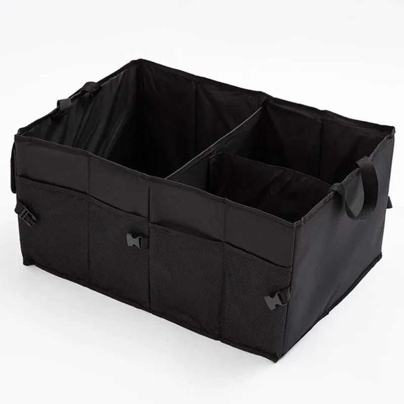 Collapsible Car Trunk Organizer with Compartments Storage Tote
