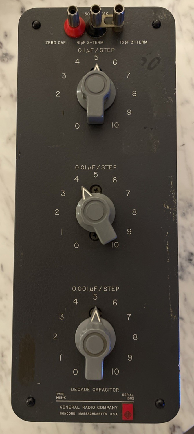 General Radio Company 1419-K Vintage Decade Capacitor Precision Instrument 1419K