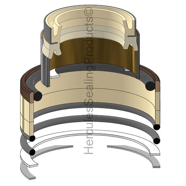 Seal Kit for Caterpillar 305.5E Excavator Bucket, Rod 50mm, Bore 80mm