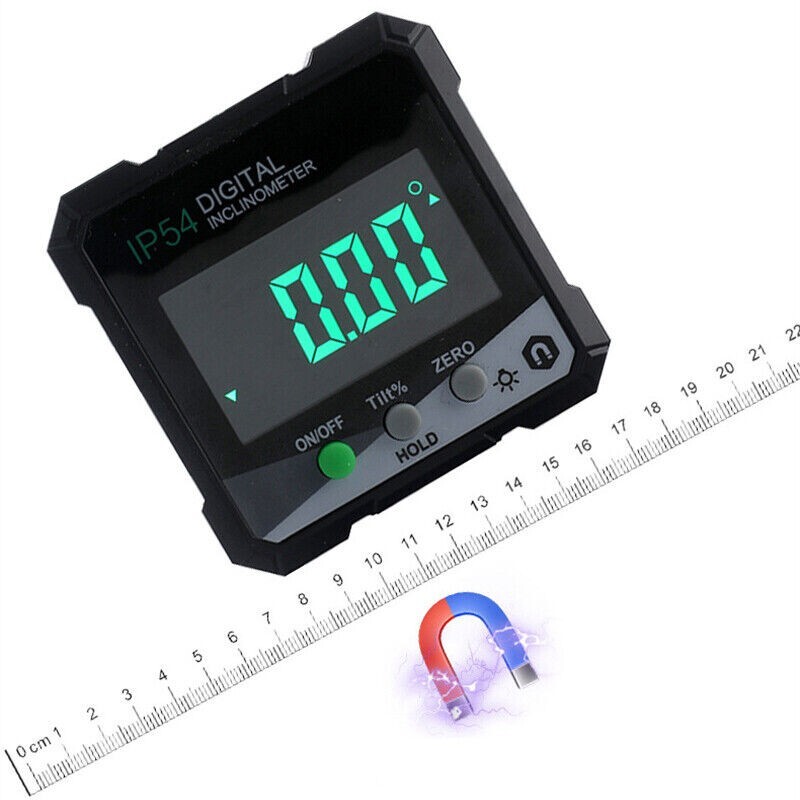 Precision LCD Digital Inclinometer Slope Meter IP54 Waterproof Angle Protractor
