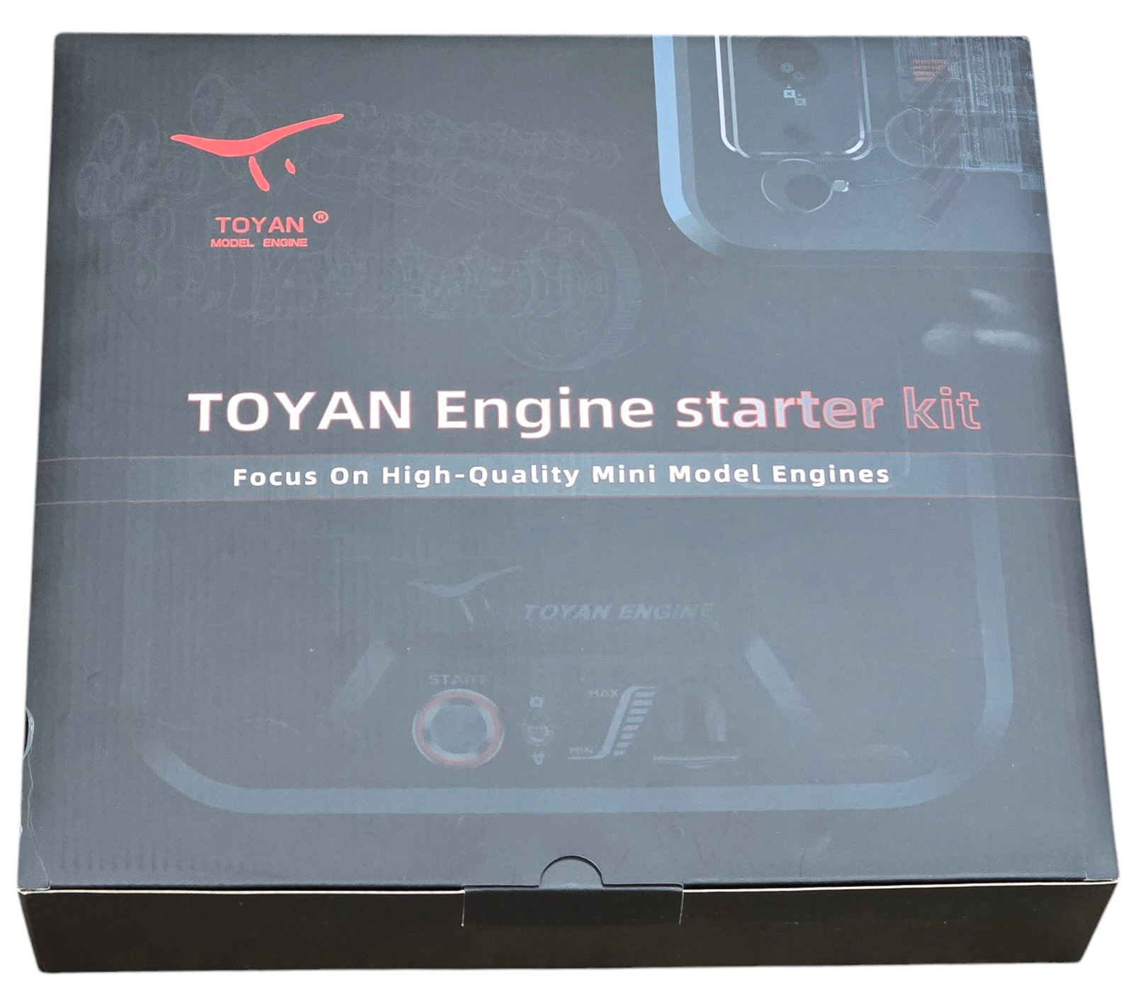 Toyan FS-V800 Engine Complete Metal Base with Fuel Tank, Starting battery