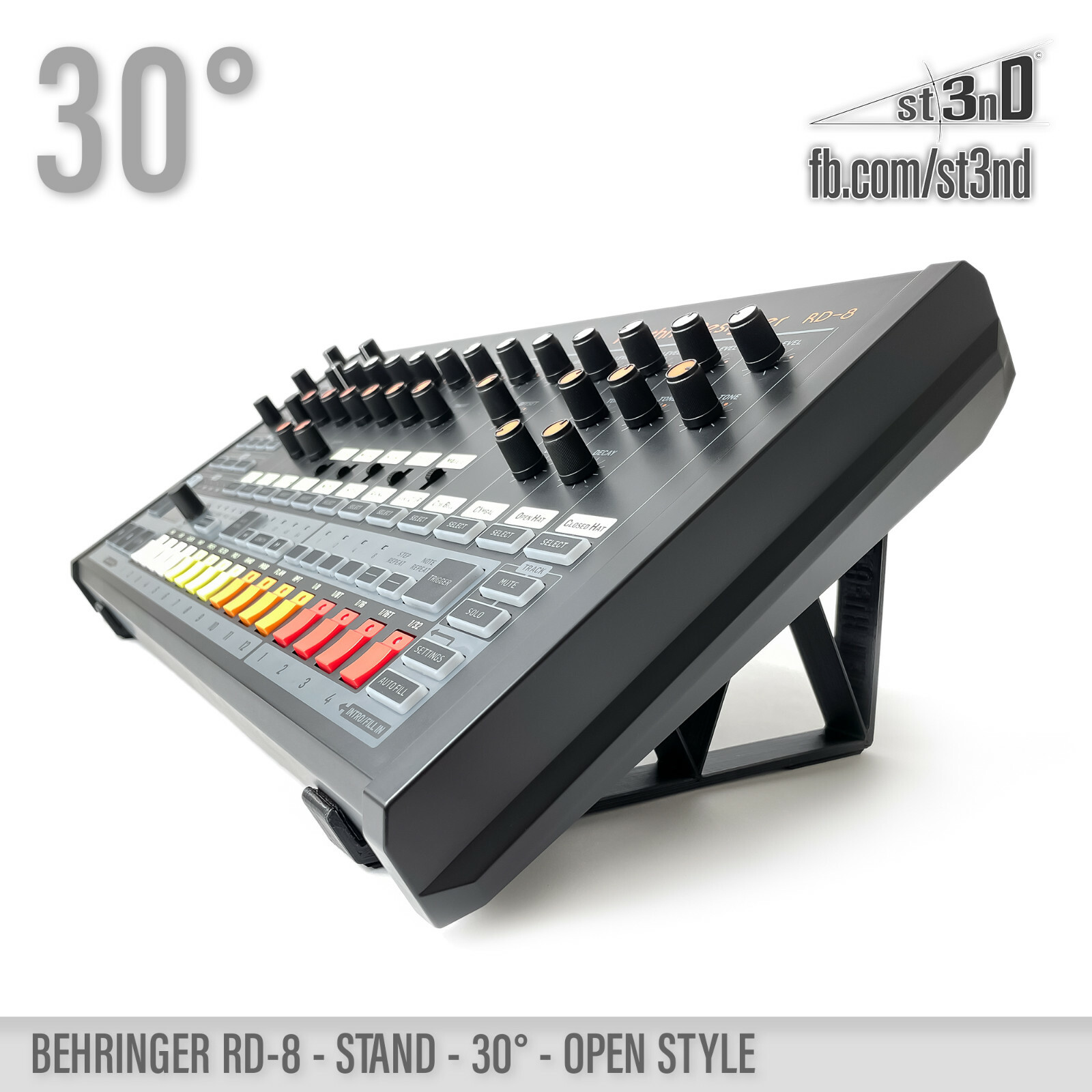 STAND for BEHRINGER RD-8 / RD-9 - 30° - Open Style