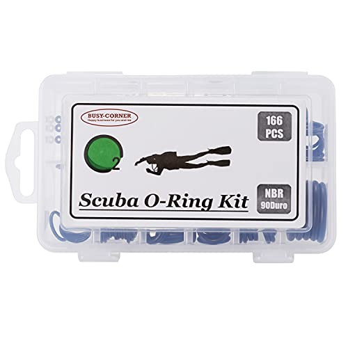 166 Pieces Scuba O-Ring Kit Scuba Diving Rubber Orings, for Nitrile Rubber