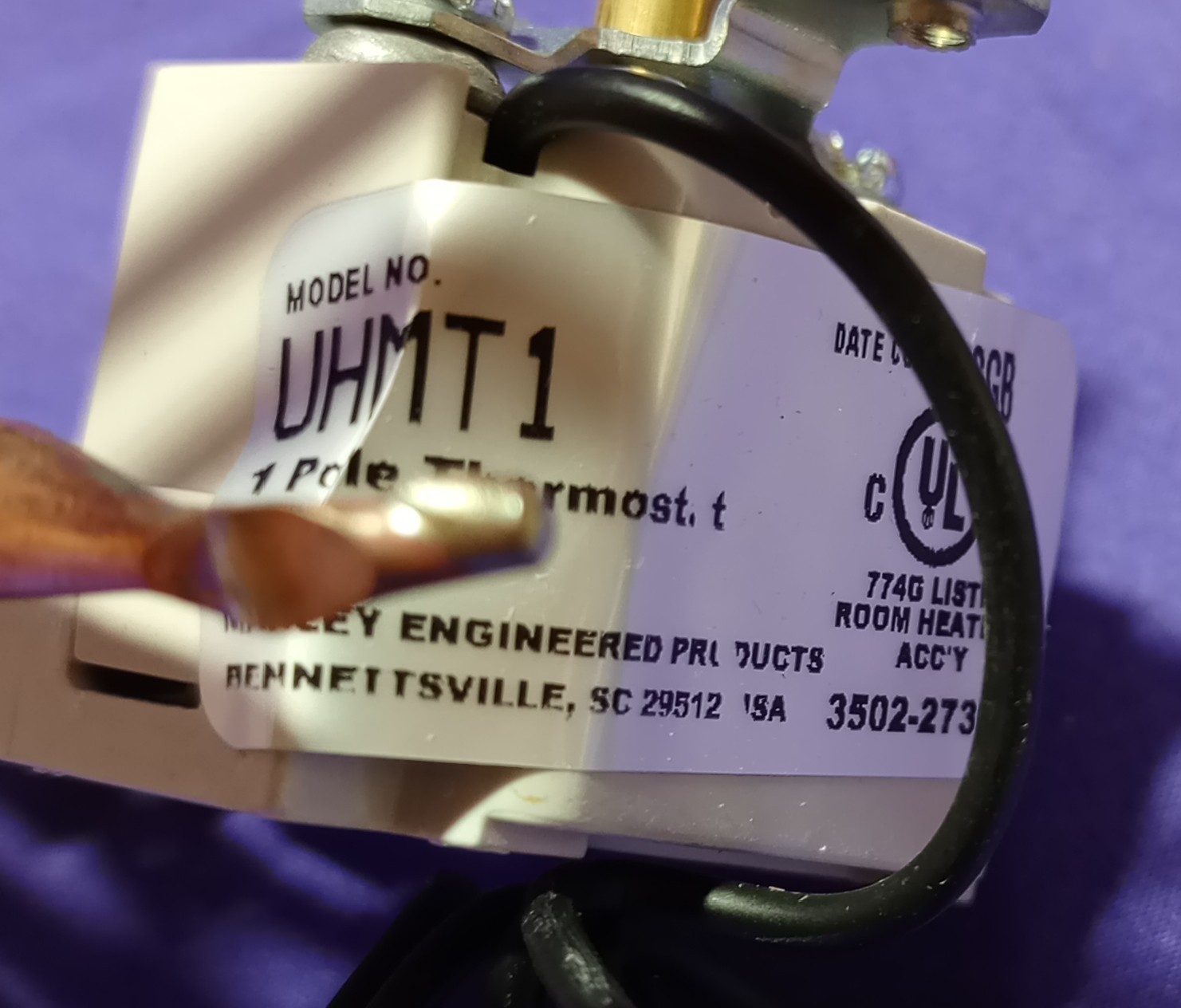 Marley UHMT1 Solo Thermostat