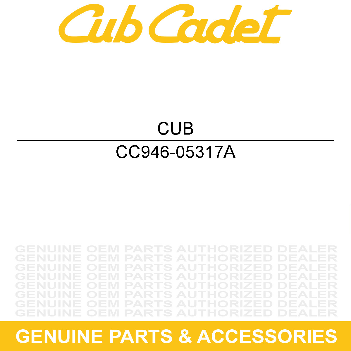 CUB CADET 946-05317A Throttle Control Cable Challenger 4x2 400LX 400 746-05317A