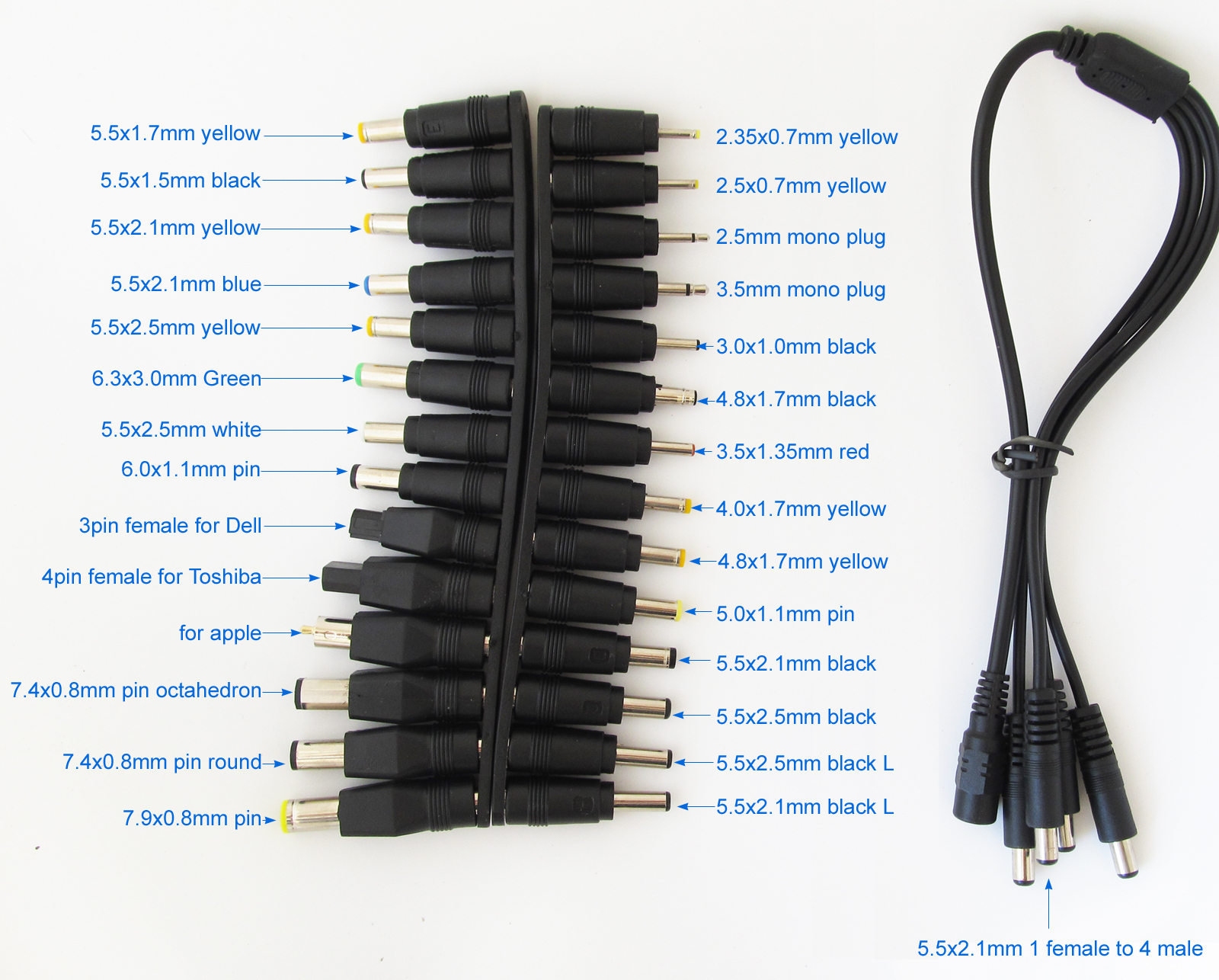 1pc 28 Sizes Optional Universal Notebook Laptop AC DC Charger Power Adapter