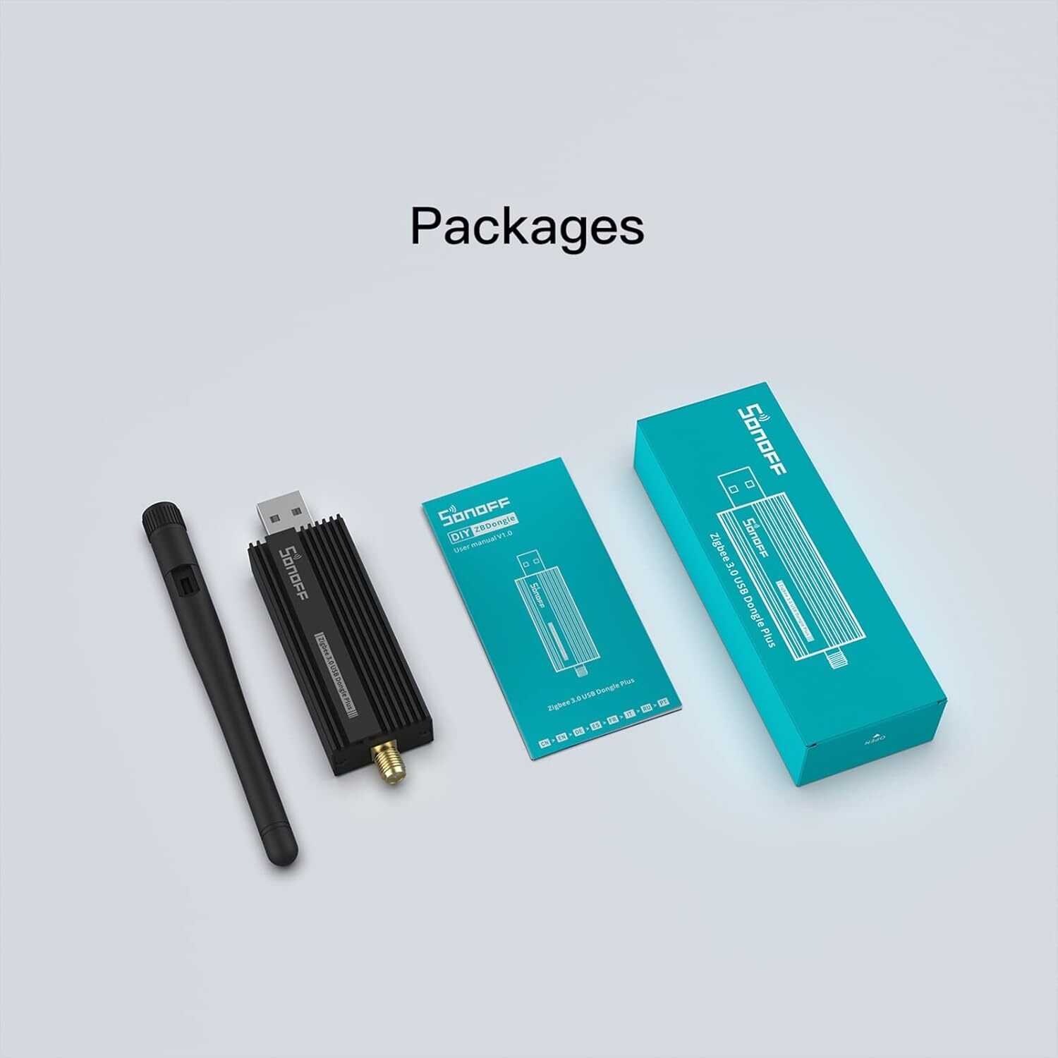 SONOFF Zigbee USB Dongle Plus Gateway for Home Assistant, IoBroker, Zigbee2MQTT