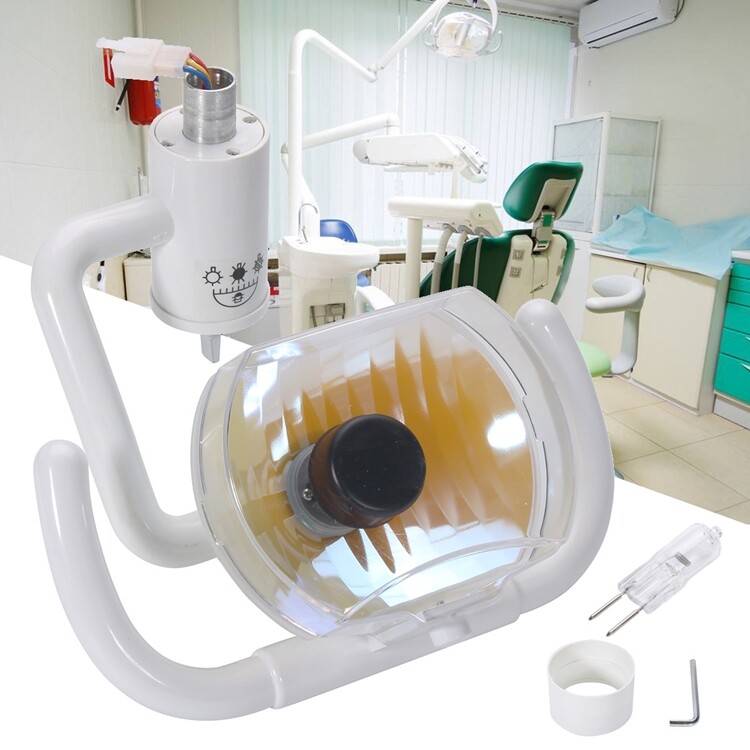50W Dental Chair Halogen Light Oral Examination Light 22mm Interface Diameter US