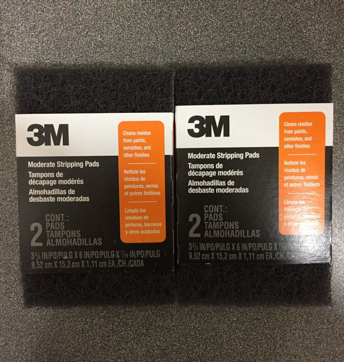 3M 6 in. L X 3-7/8 in. W X 7/16 in. Coarse Heavy Duty Sanding Sponge  2 (2Packs)
