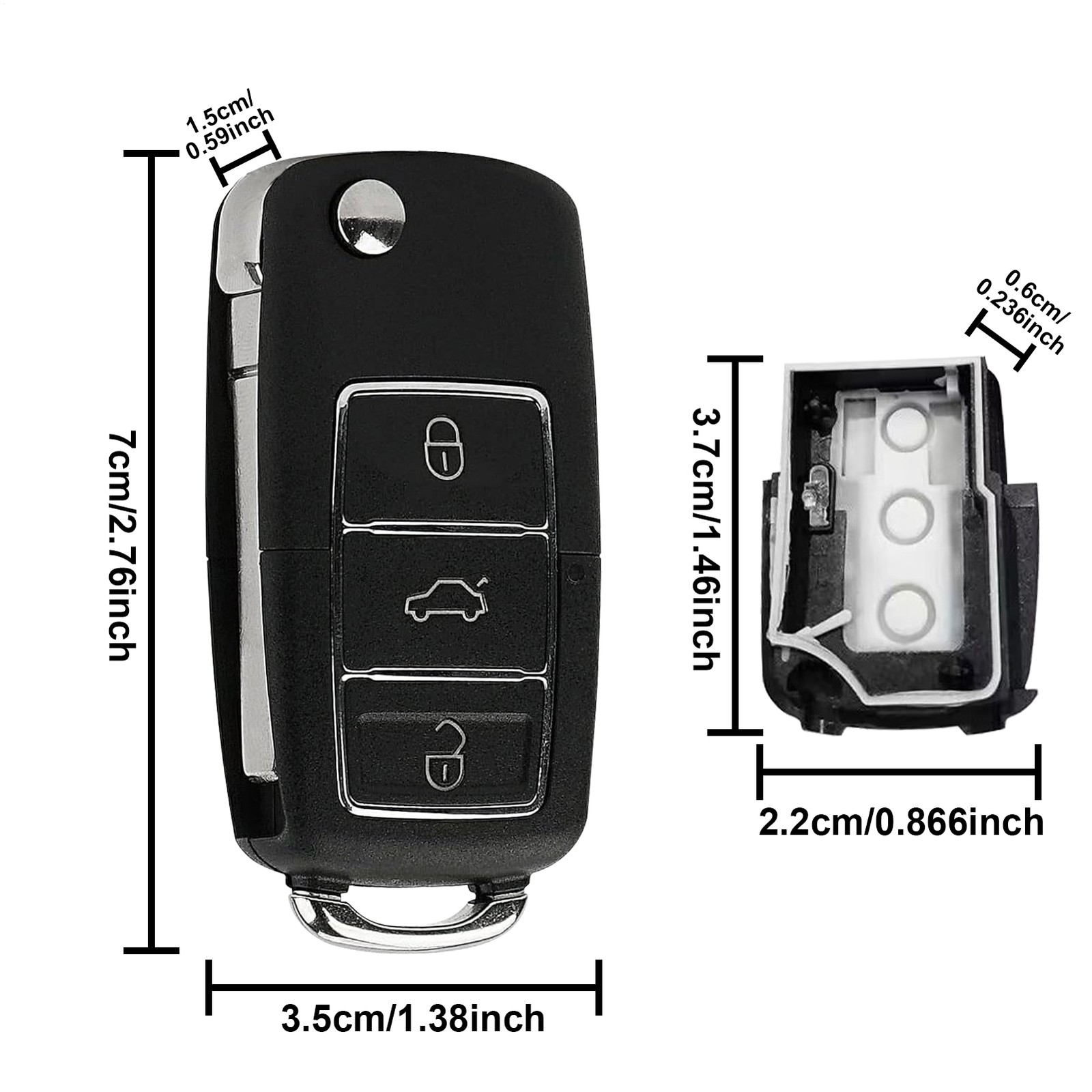 Fake Car Key Diversion Safe - Hidden Secret Compartment Stash it Box