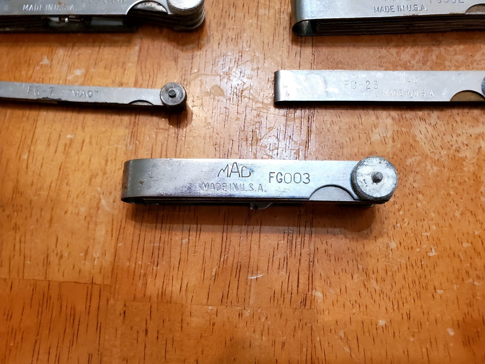 Mac Tools Mixed Feeler Gauges Lot Of 8
