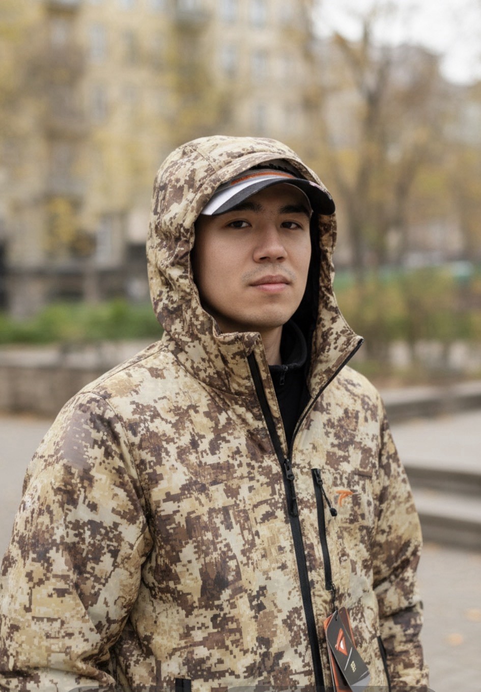 PLYTHAL Prima Heat Lite Hoodie Mens Large Primaloft Insulated Hunting Jacket
