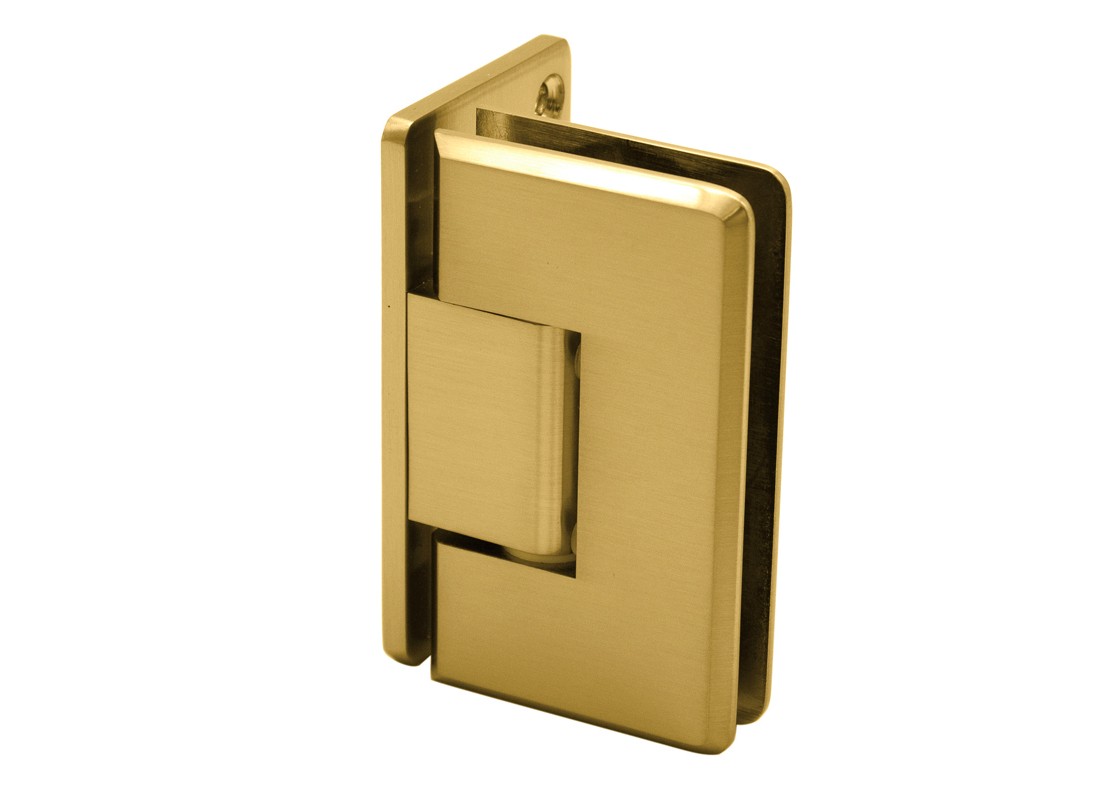 FHC Carolina Beveled Wall Mount Hinge Brass Satin Brass Finish