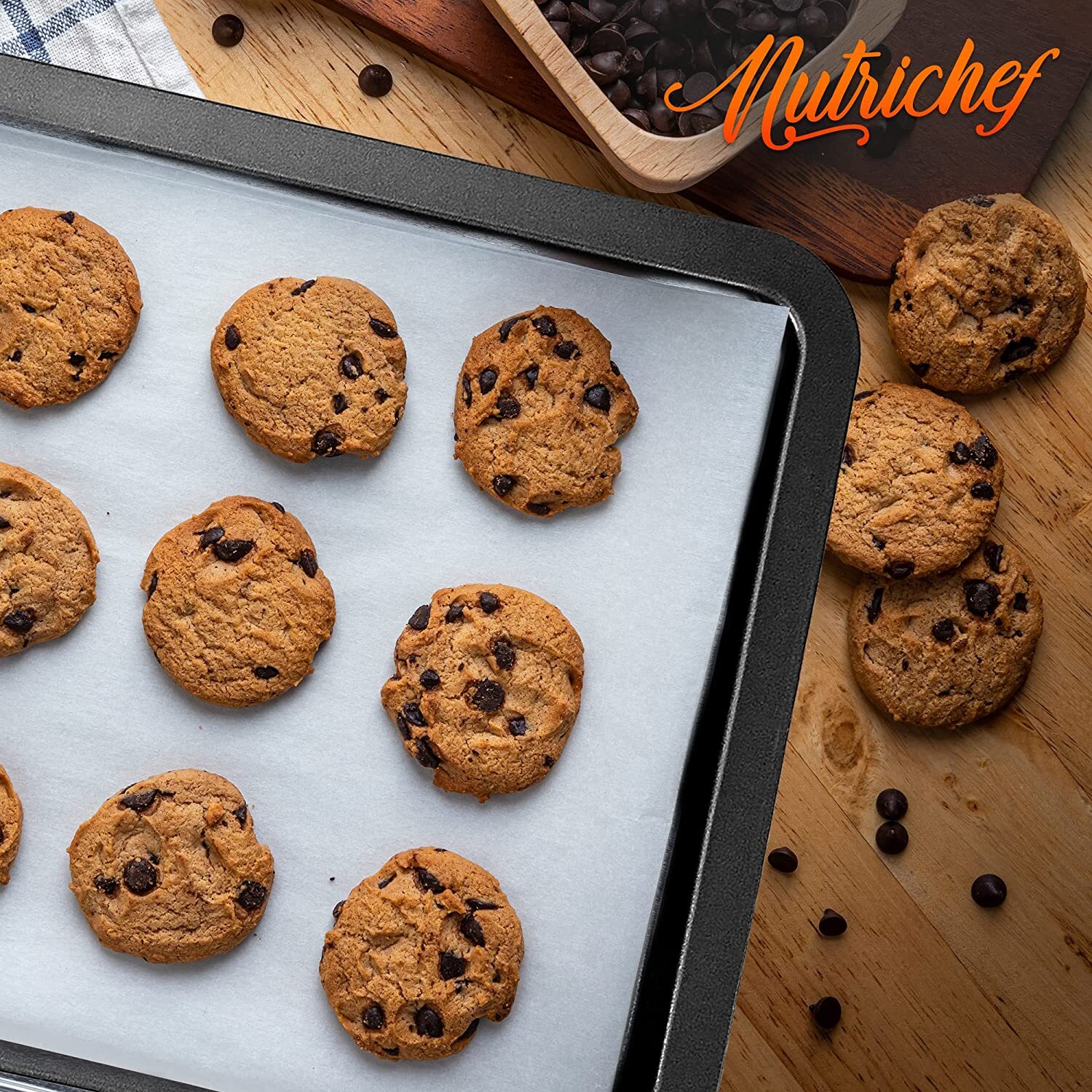 Nutrichef BKNCBS10SMEDCS Medium Cookie Sheet