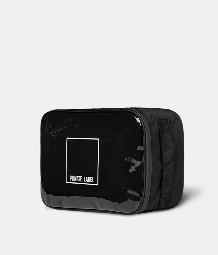 Private Label Black Clear Top Travel - Sneaker Case