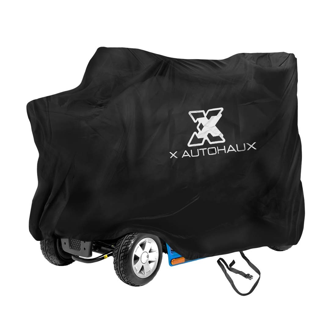 X AUTOHAUX Large Mobility Scooter Cover All Season for 67x24x46 inch, Black