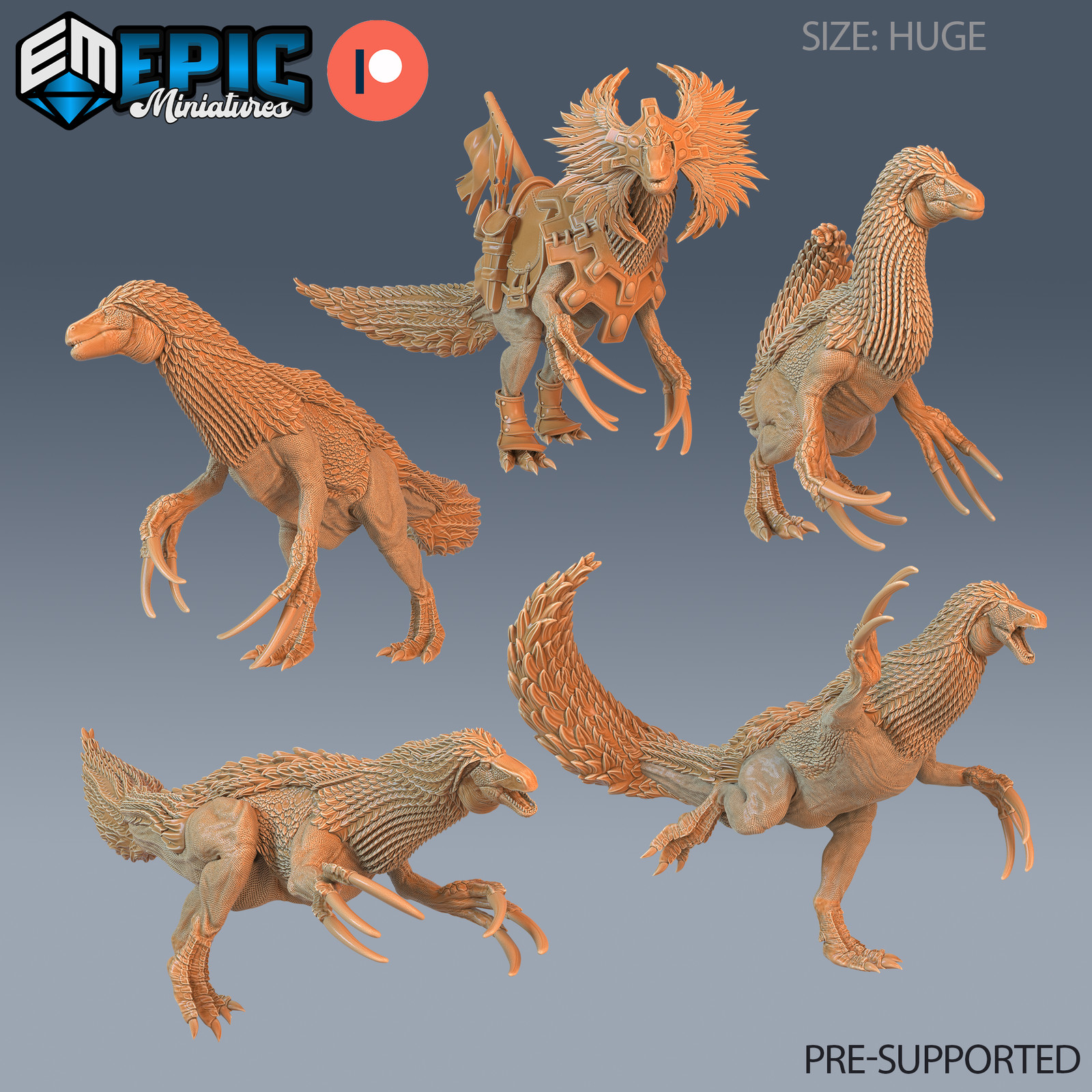 Epic Miniatures Jurassic Encounters Therizinosa - 28mm scale - Ancient Predator