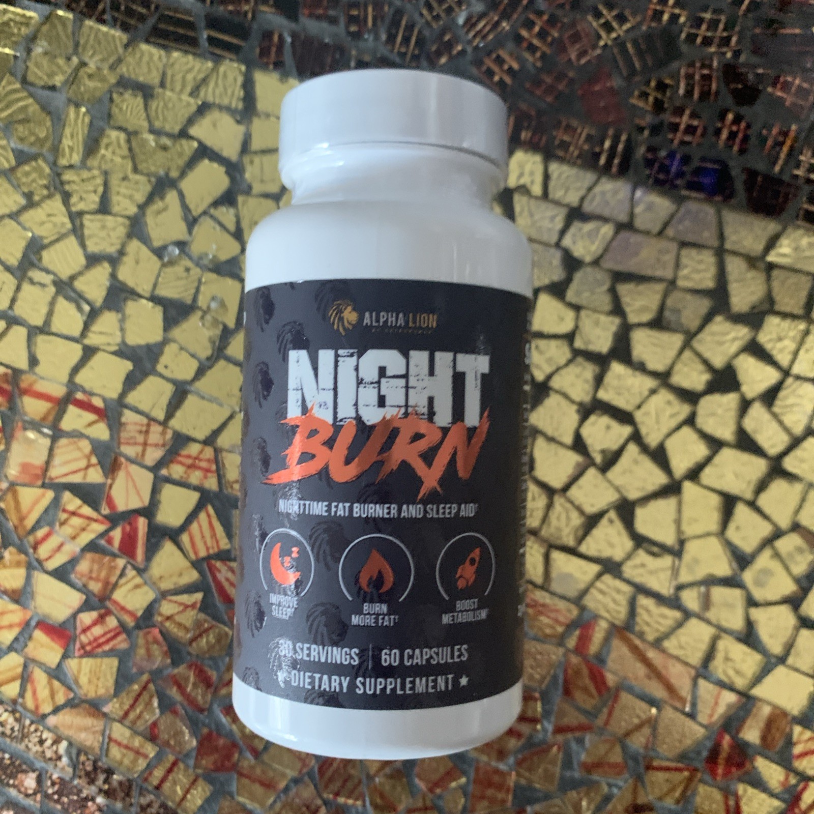 Alpha Lion Night Burn, Deep Sleep, Increase Metabolism - 60 Caps Exp 06/2026