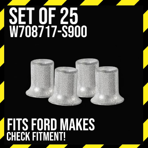 Pack of 25: Self-Piercing Rivets 5.3mm x 8mm W708717-S900 Fits Ford
