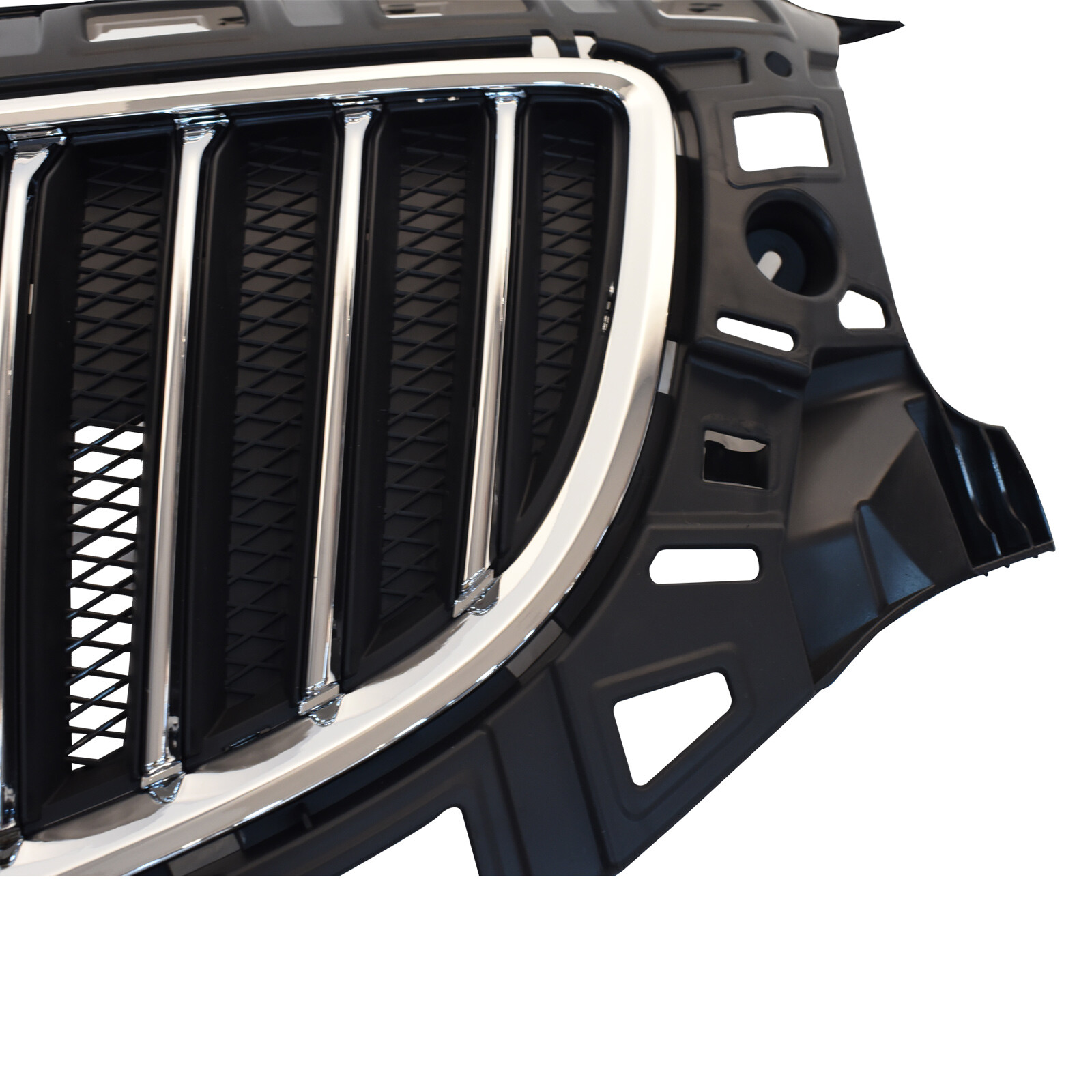 For 2011-2013 Buick Regal Front Upper Grille Chrome Shell W/ Black Insert USA