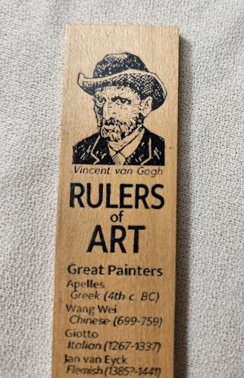 Novelty Ruler for Artists, teachers and art enthusiasts- Rulers of Art