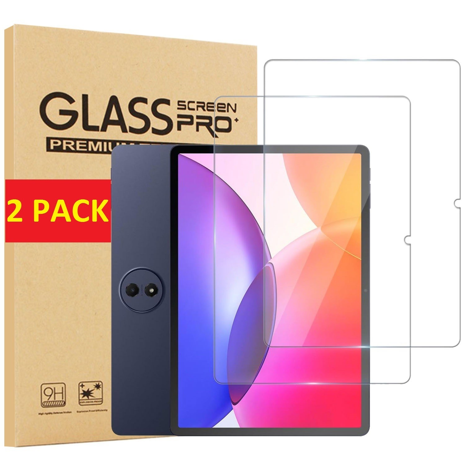 (2 Pack) Tempered Glass Screen Protector For TCL TAB A1 Plus 12.2 inch Tablet
