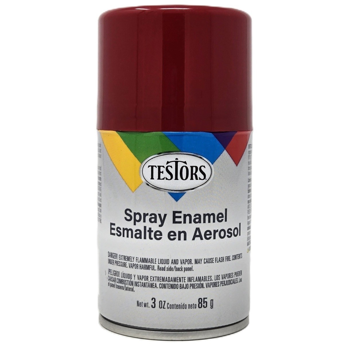 Testors Gloss Dark Red Enamel Spray Paint 3oz 1204