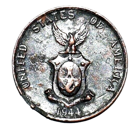 1944 S Philippines Centavo United States of America Errors McCarthy Return WWII