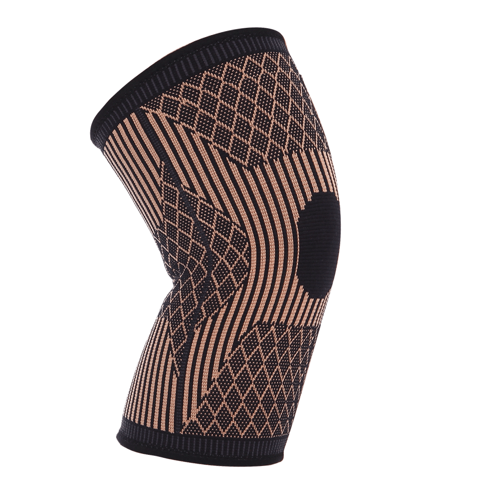 Copper Knee Sleeve Compression Brace Support Sport Joint Arthritis Pain Relief