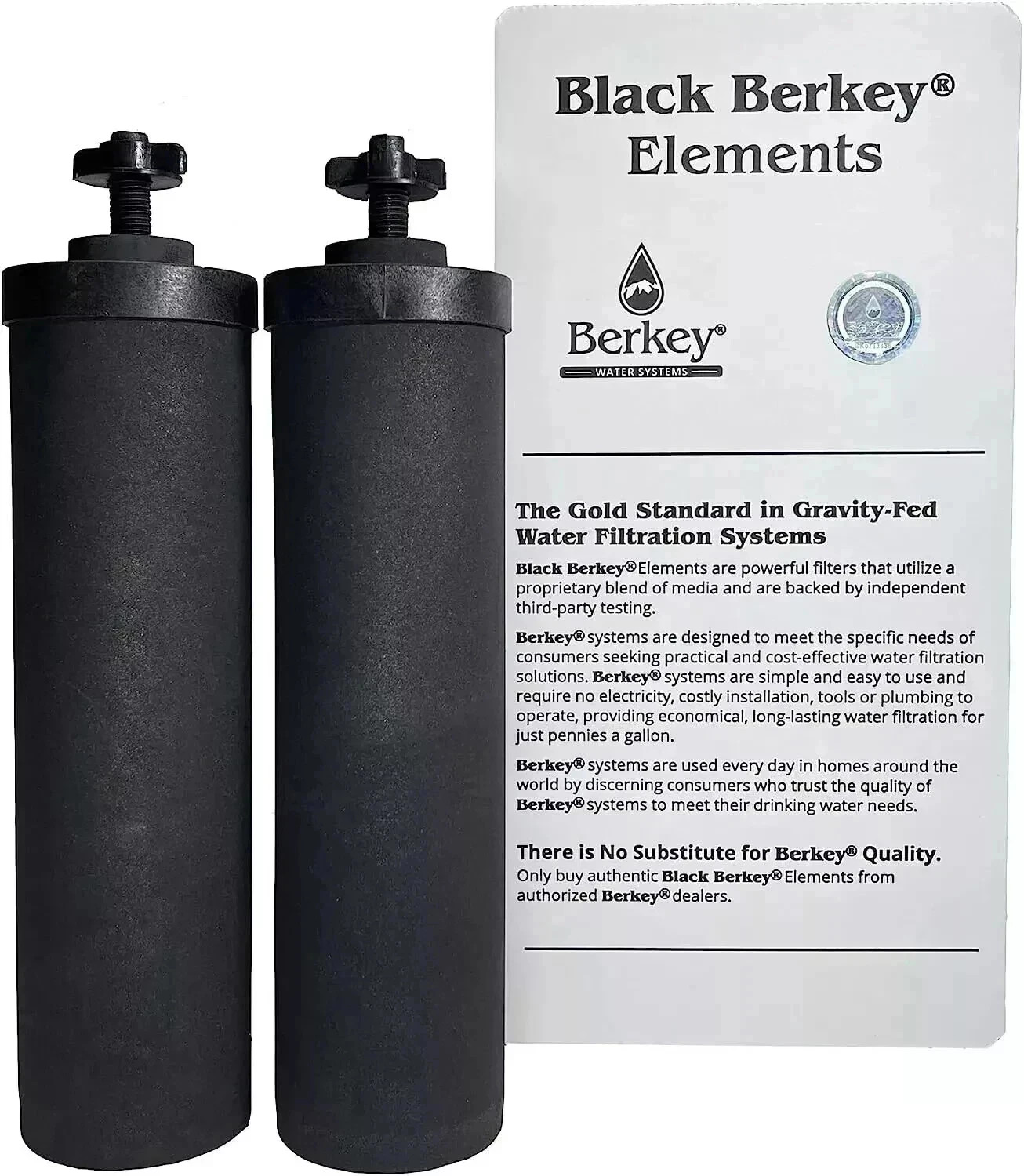 Berkey BB9-2 Replacement Black Water Filter Authentic for Berkey System 2 Pack