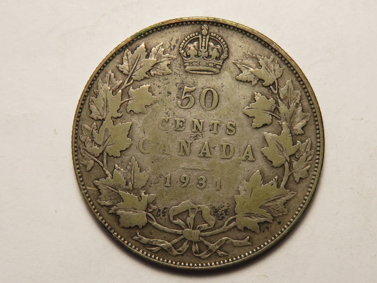 1931 Canada Fifty Cents, VG/F