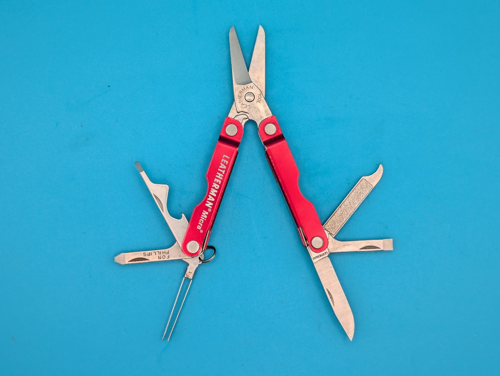 Leatherman Micra Multi-Tool, Knife, Scissors, Key Ring, Red! *MAXON MOTOR*