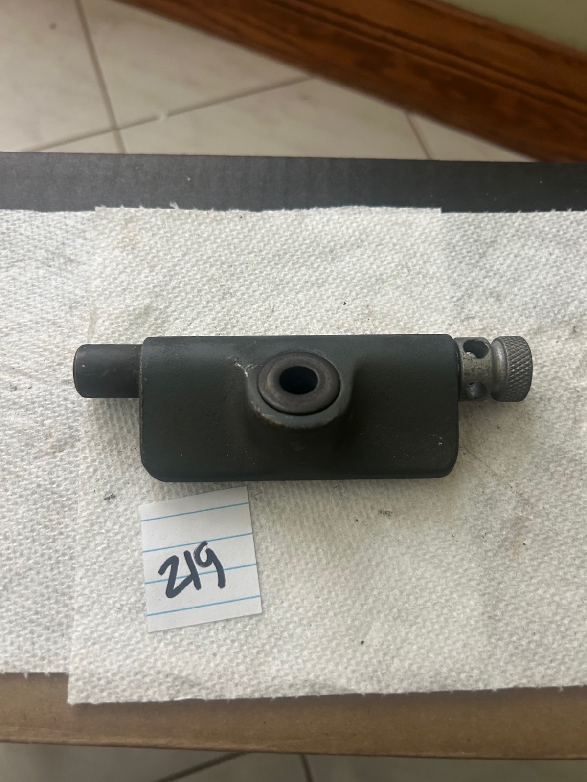 # 2 CINCINNATI TOOL & CUTTER GRINDER TABLE STOP RIGHT HAND USED #219