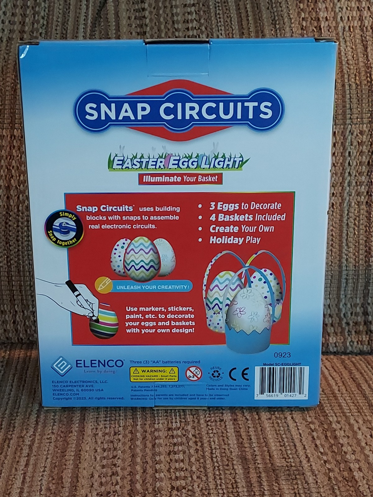 Snap Circuits Easter Egg Light Kit STEM Decorate Illuminated Basket Stuffers