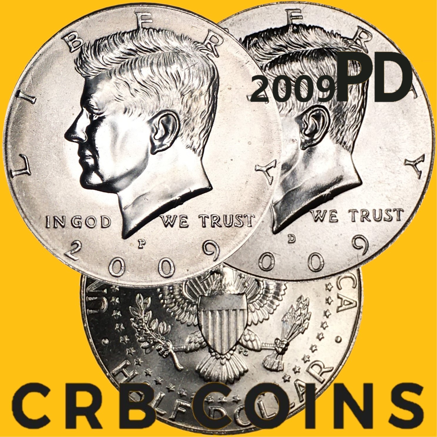 2009 P&D Kennedy Half Dollar 2 Coin Set - (BU) KM#A202b - HD09PD