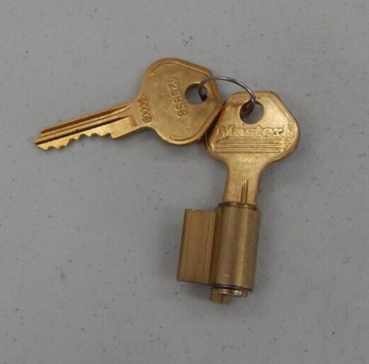 Master Pro Series Pad Lock Cylinder 296KDW6000 6 Pin Keyed 5, 2 Keys New