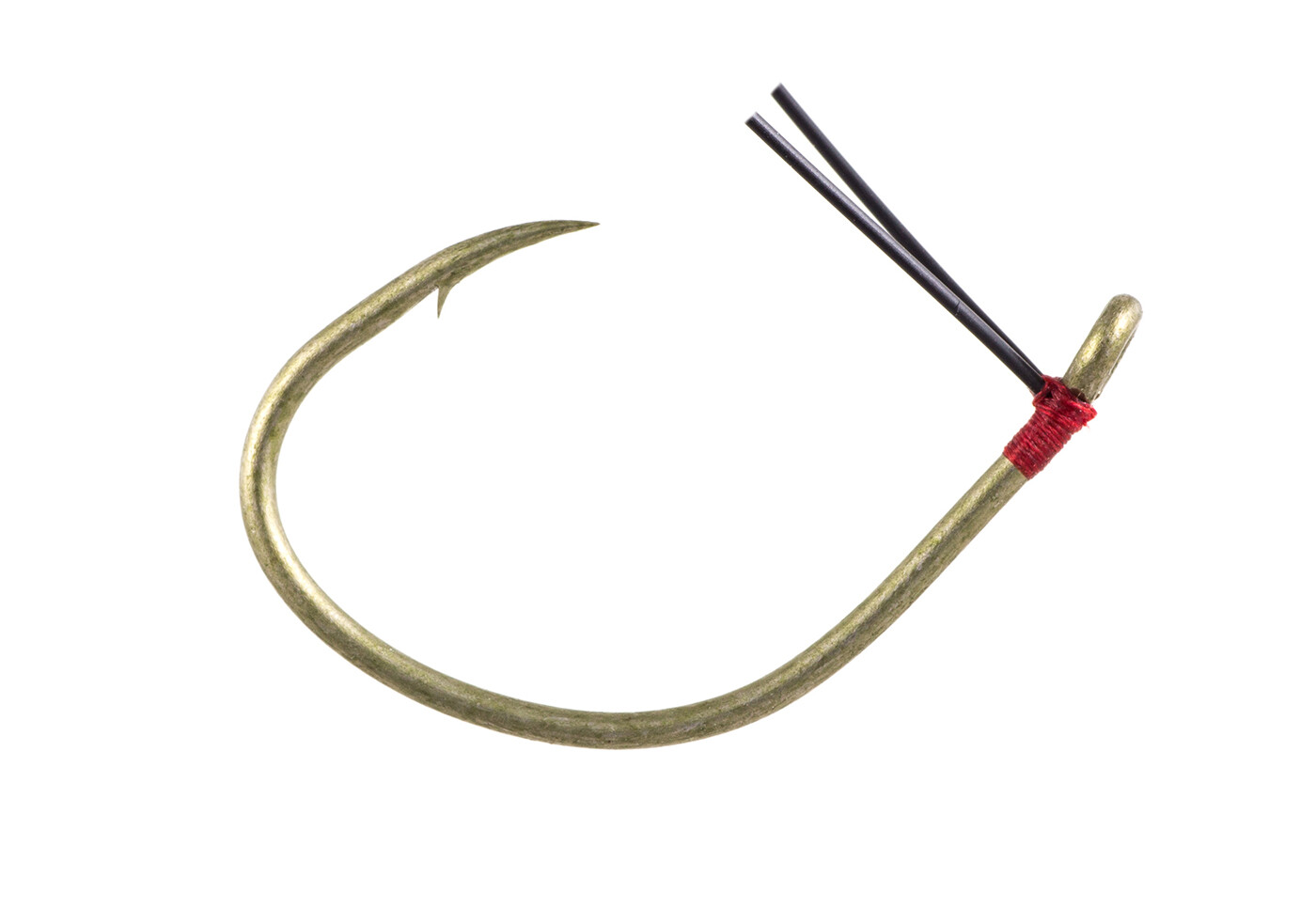Owner Camo Green Weedless Wacky / Drop Shot Hook 5172 - Choose Size
