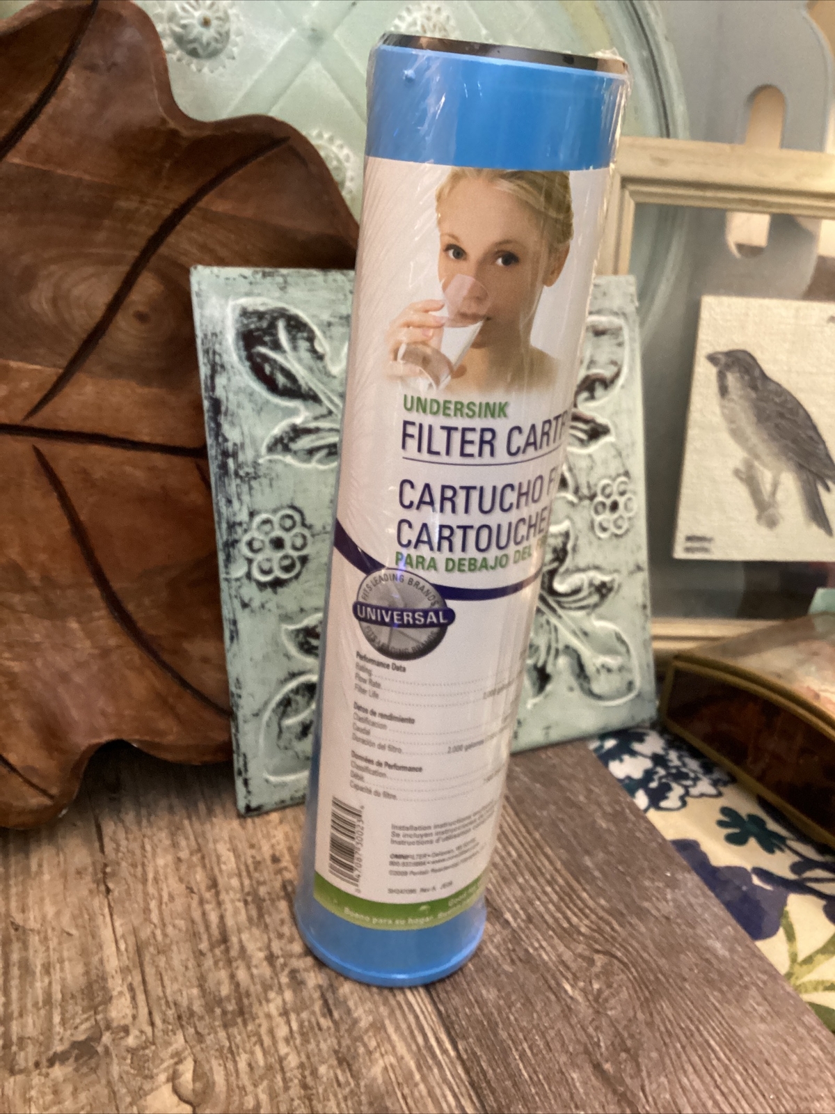 GAC1-SS Series C Under sink Filter Cartridge Omnifilter 20 Micron 9.75 x 2.375in
