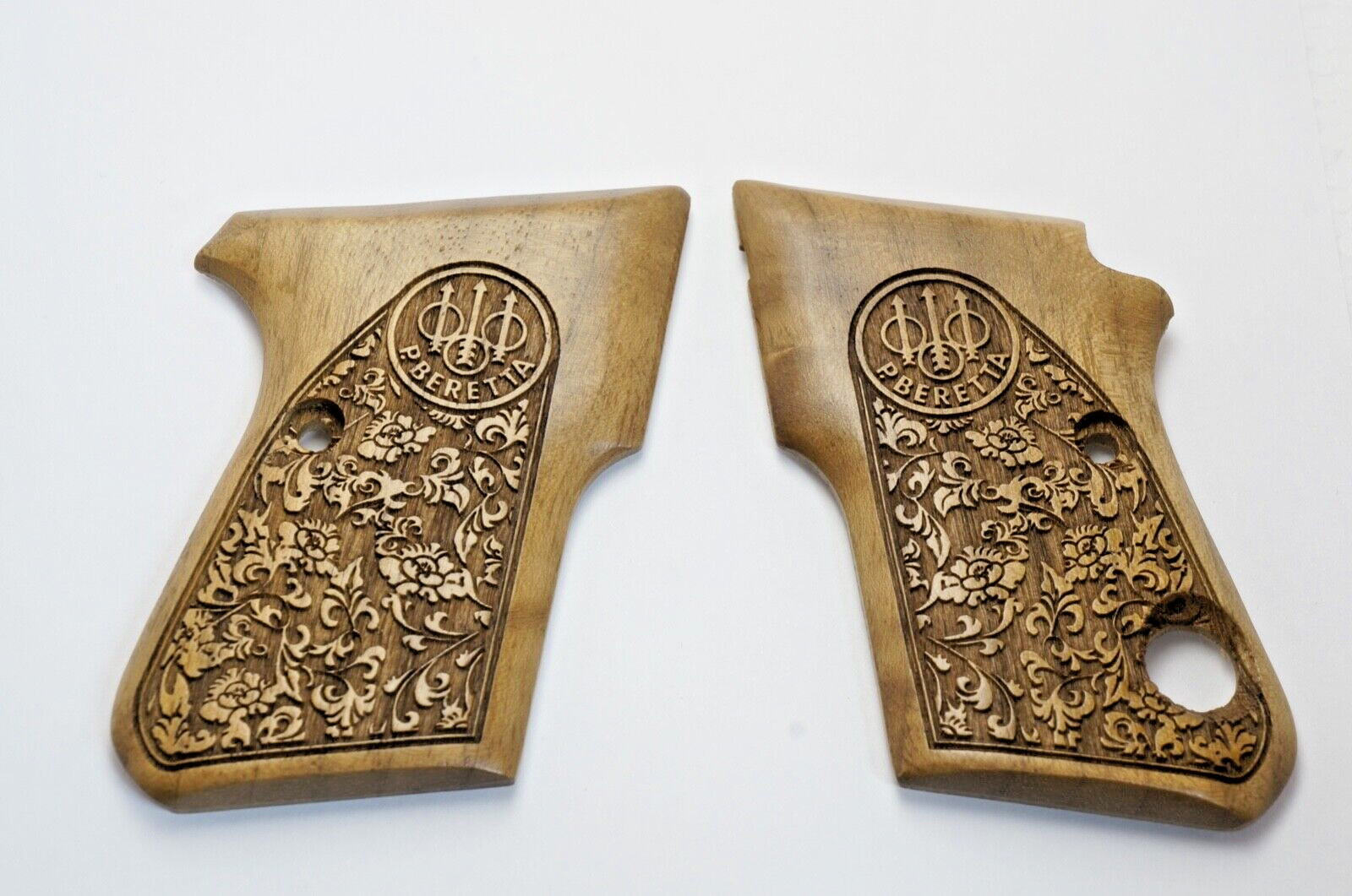 CUSTOM HAND MADE WALNUT *FLORA-2* BERETTA 950 950B 950BS JETFIRE W/ SAFETY CUT