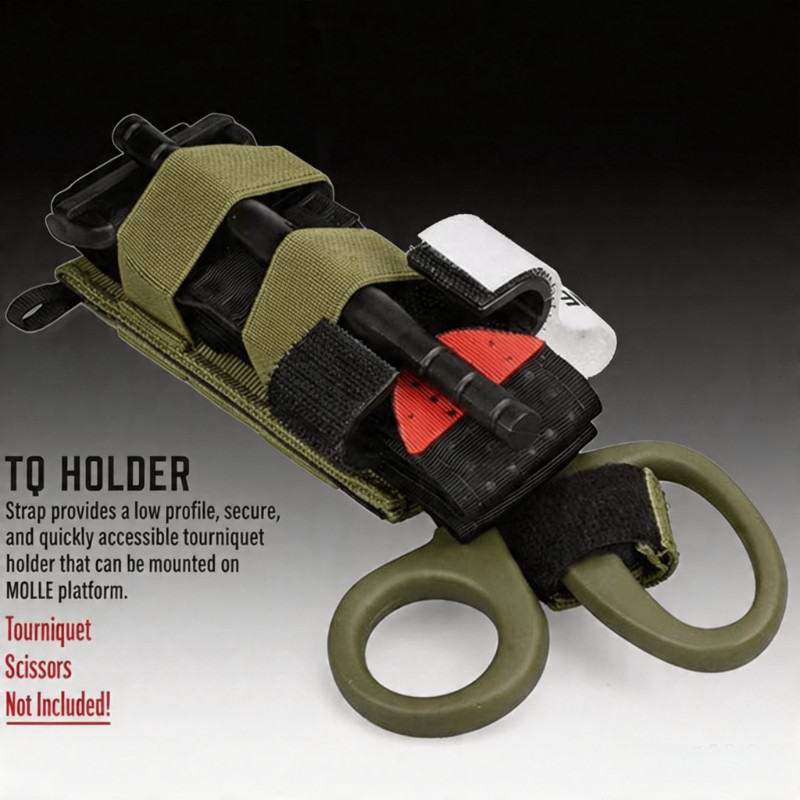 Tactical TQ Belt IFAK Pouch Trauma Shears Holder Tourniquet Holster Tool Pouch