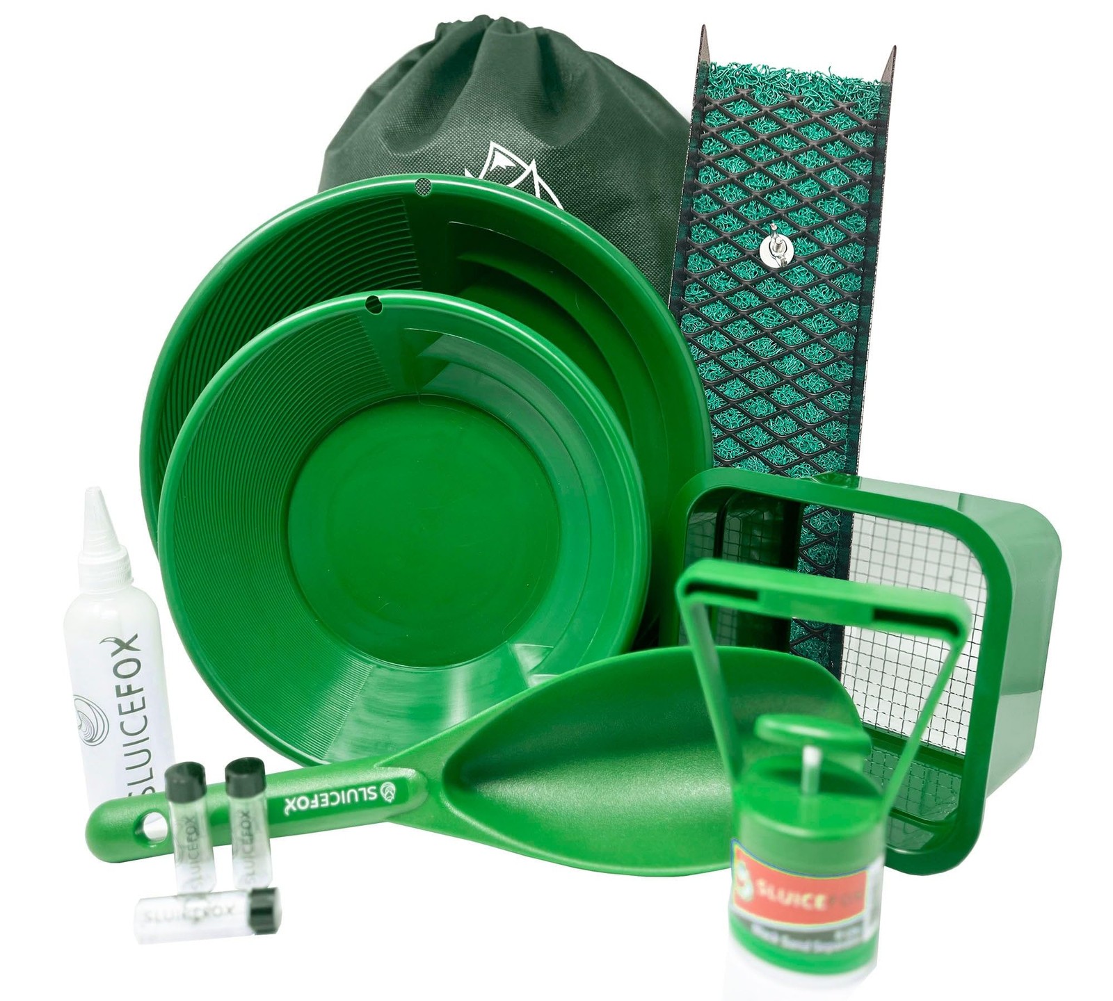 AllinOne Gold Panning Kit with Portable Sluice – Featuring Miners Moss, Gold ...
