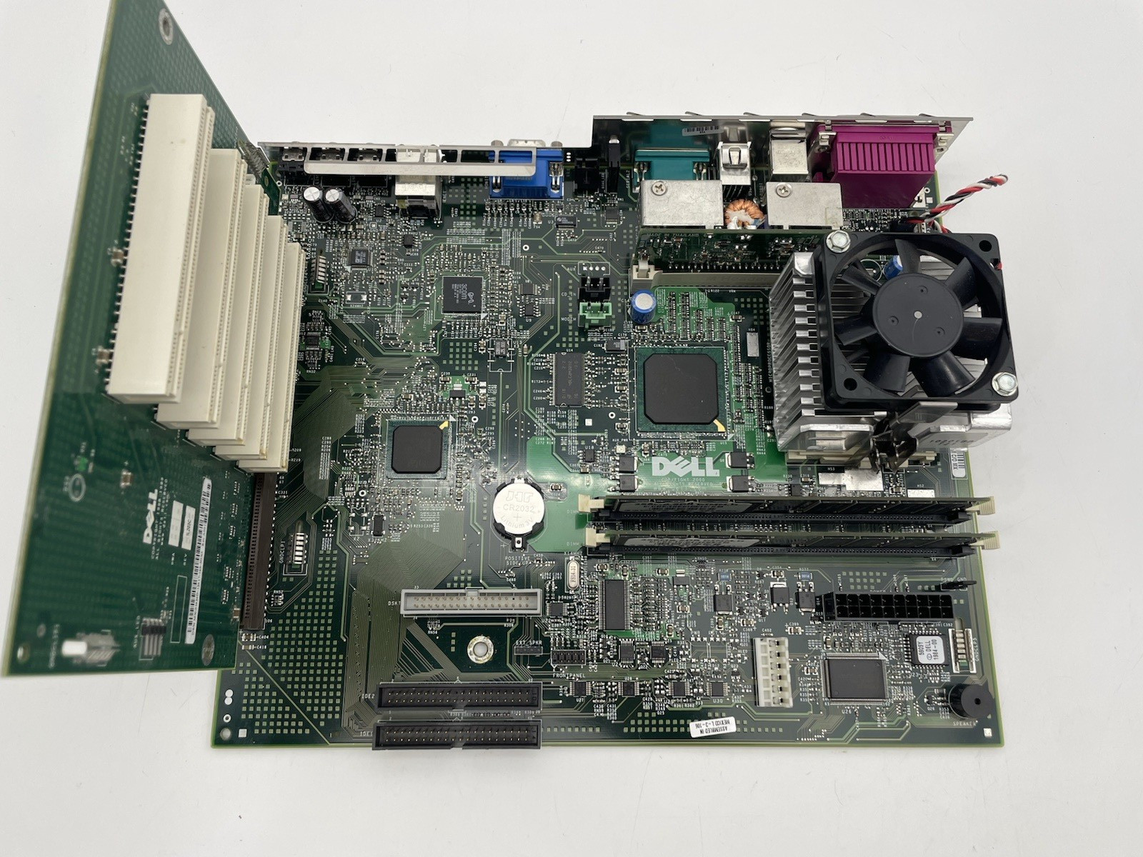 🔥🔥Vintage DELL Optiplex GX115 038MTR  Motherboard + RISER , PIII CPU & Memory
